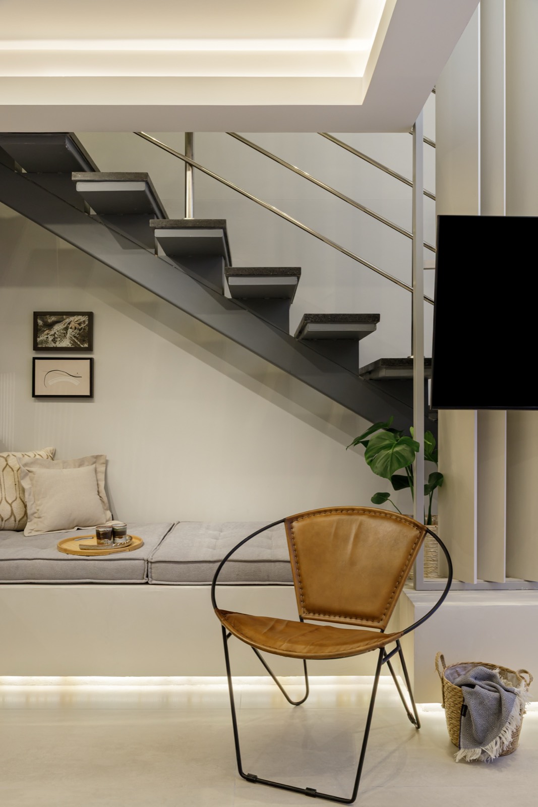Área de leitura — projeto de arquitetura por Renata Dantas